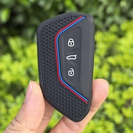 Silicone Key Case For VW Golf 8 ID4 Cupra Formentor Tarraco Mk7 Gti Mk8 Skoda Octavia 4 Seat Leon Mk