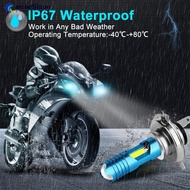 NOBELJIAOO 1PC RGB H4/H7/P15D/BA20D Motorcycle Headlight LED Hi/Low Canbus Led Bulb Moto Fog Driving