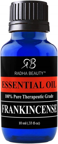 Radha Beauty Frankincense Essential Oil 10ml - 100% Pure  Therapeutic Grade, Steam Distilled for Aro
