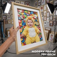 Modern photo frame plus print 70x100cm A0 30R