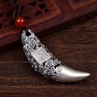 Pendant Boys 999 Sterling Silver Necklace Men Spike Pendant Female Silver Jewelry-CC & LL