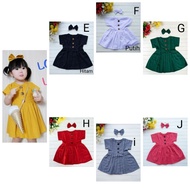 Dijual Button Dress Korean Style | Dress Casual Anak | Dress Casual