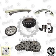 HD001 GloBelt Timing Chain Set (126) Honda City GD L13A 1.3, Jazz GD/ GE 1.3, Fit 1.3