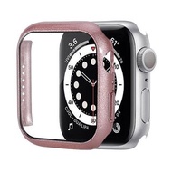 {包郵, 360°貼套2合1]iWatch 7 Case with Tempered Glass Screen Protector for Apple Watch Series 7 45mm Slim Guard Bumper Full Coverage Hard PC Protective Cover HD Ultra-Thin Cover for iWatch 45mm Accessories, Rose Gold Free Shipping 蘋果手錶7代360度全保護貼保護套 玫瑰金色