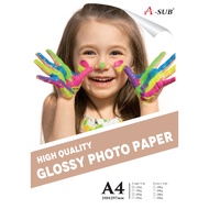 A-SUB Glossy Photo Paper A4 inkjet paper kertas glossy paper a4 glossy paper double sided art paper