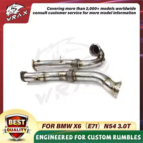 [WRAX Exhaust Custom product] Downpipe Exhaust System for BMW X6（E71）N54 3.0T Quality Exhaust-header