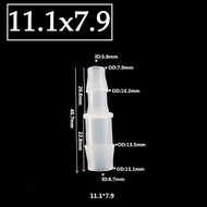 Plastic Reducer Pagoda Adaptor Straight Connector 1 Pair (2pcs) 9/12mm to 12/16mm Hose