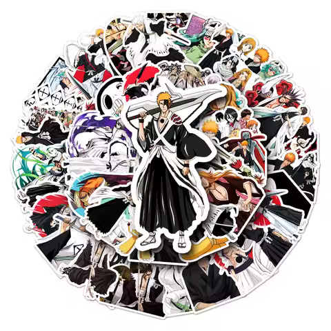50pcs Japanese Anime BLEACH Character Cartoon Suitcase Waterproof Sticker
