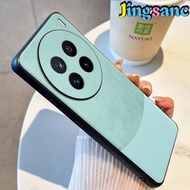 Jingsanc ốp cho Vivo X200 Pro 5g Ốp điện thoại bằng da sang trọng viền mềm bao gồm tất cả ống kính b