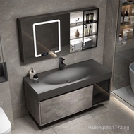 [Fast Delivery]Egg Integrated Wash Basin Bathroom Cabinet Combination Bathroom Table Wash Basin Simple Modern Bathroom Basin Mirror