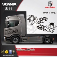 SCANIA TRUCK BODY STICKER SET SCANIA S11