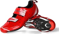 (พื้นคาร์บอน) รองเท้าจักรยาน SANTIC  Triathlon Shoes   สี เหลืองนิออน แดง ราคาสุดพิเศษ