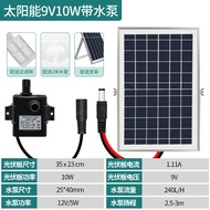 High Efficiency 9V10W Single Crystal Solar Panel+12V Filter Type Water Pump