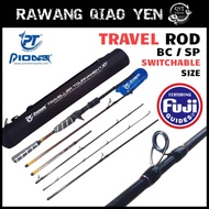 PIONEER TRAVELLER TOURNAMENT XF TRAVEL ROD 6FT / 7FT / 8FT / 9FT / 10FT BAITCASTING SPINNING FISHING