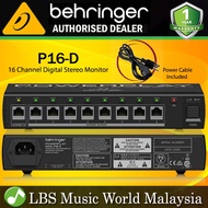 Behringer Powerplay P16-D 16 Channel Digital Stereo Monitor ULTRANET Distributor Module (P16D P16 D)