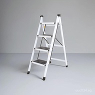 Thickened Ladder Multi-Functional Folding Ladder Iron Art Household Three-Step Climbing Ladder Four-