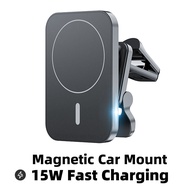 15W Fast Qi Magnetic Wireless Charger Car Air Vent Phone Holder Mount Compatible With Magsafe Case For 12 13 Pro Mini Max