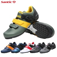 Santic Men Cycling Shoes for Women Breathable Casual Sports Non-locking Road MTB Bicycle Bike Sneakers