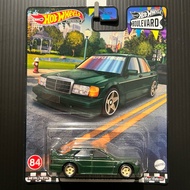 Hot Wheels Mercedes-Benz 190 E 2.5-16 2023 Hot Wheels Boulevard Evergreen Premium