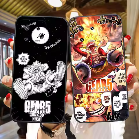 One P-Piece Gear 5 Luffy Cover Phone Case For Xiaomi 15 15T 14 14T 13 11 POCO F8 F7 F6 F5 X8 X7 X5 M