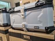 ปี๊บอลูมีเนียม HERO A65 (ใส่หมวกได้ 2 ใบ) ขนาด 65 ลิตร Aluminium 5052 ระบบ Double Lock พร้อมInner แล