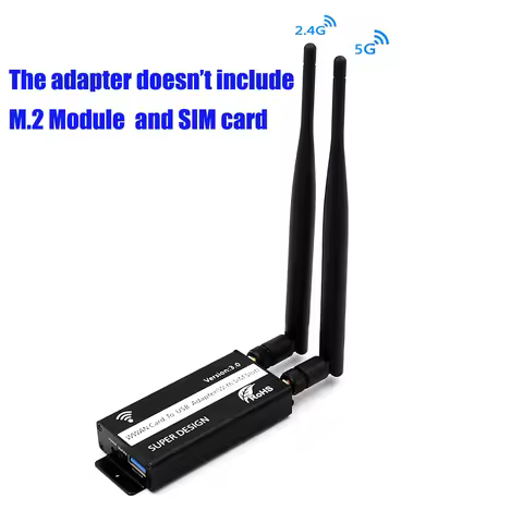 M.2 to USB 3.0 Adapter Antenna B Key NGFF Wireless Card Converter with SIM Card Slot for SIM Micro S
