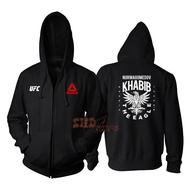 Hoodie UFC KHABIB NURMAGOMEDOV BLACK NEWEST UNISEX HOODIE JACKET FOR MEN AND WOMEN