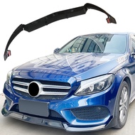 W205 Front Lip Splitter Spoiler Glossy Black Front Bumper Lip For Mercedes BenZ C-Class W205 2015 20