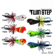 EXP TWIN STEP STEP WOODEN JUMP FROG (L-TSJF-TS) FISHING LURE