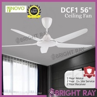 INOVO DCF1 56" Ceiling Fan DC Motor Remote 5 Blades 8 Speed Forward Reverse Ceiling Fan Kipas Siling