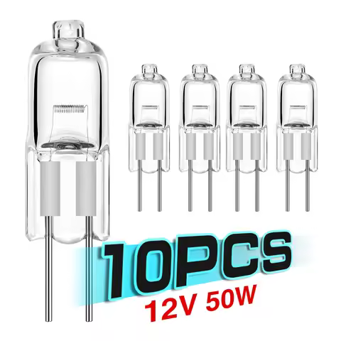 10pcs Ultra Low Price G4 12V 20w Halogen Lamp G4 12V 5W / 10W / 20W / 35W / 50W Bulb Inserted Beads 
