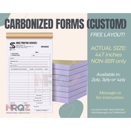 (BUNDLE) CUSTOMIZED CARBONIZED 4X7 INVOICE, SERVICE INVOICE, CHARGE INVOICE, CASH INVOICE