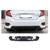 Honda Civic Fc 1.5t Tc /Tcp Dual Tip/Twin Tip Akrapovic Matte CARBON Car Exhaust Tips Pipe / Rear Diffuser