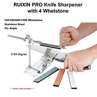 Upgraded RUIXIN PRO Knife Sharpener Professional Stainless Steel Kitchen Set Fix-angle With 4 Sharpe