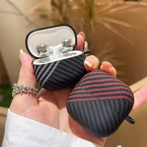 For Huawei FreeClip 2 S FreeBuds Pro 5 4/4e 5i 6i 7i Creative Carbon Fiber Stripe Earphone Case Earp