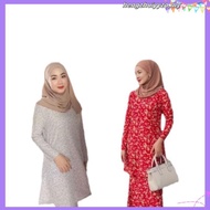 (51-60 INCH) PLUSSIZENAJMAR NEW DIANNE SET BLOUSE + SKIRT I 51-60 Inch Muslimah Blouse