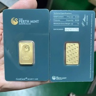 Super low pricefree shipping Perth 100g 20g 1oz 10g Sealed packing gift Copper Gold Bar 24k Gold Pla