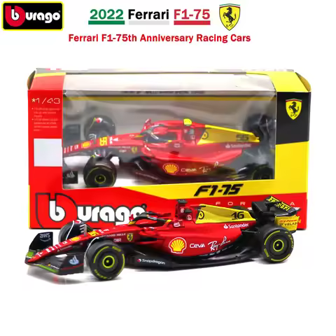 1/43 Bburago 2022 Ferrari F1-75 Monza Anniversary Version Racing Model Special Coating Alloy Diecast