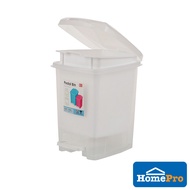 HOMEPRO JCJ DUSTBIN SQUARE 2142 5L W23xH29xL27.5 CM WHITE Rubbish Bin Trash Bin Trash Can Pedal Dust
