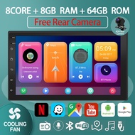 Cooling fan Pemain Android kereta 8Core 8GBRAM+64GB CarPlay Android Auto Car Multimedia Android Play