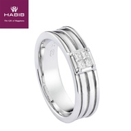 HABIB Frank Men Diamond Ring in 925 Silver Palladium