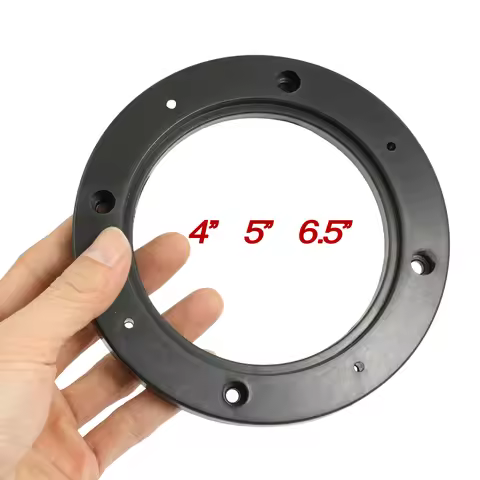 X Autohaux 2-4pcs 4 Inch 5 Inch 6.5 Inch Car Black Hollow Universal Speaker Spacer Mounting Spacer P