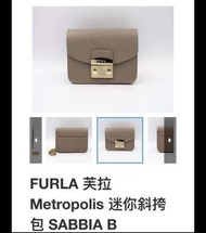 FURLA Metropolis Mini Crossbody Bag 鏈條包 /大象灰