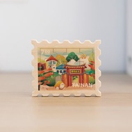 【拼風景磁鐵-府城漫步】台灣紀念品 / 郵票磁鐵 / 12片拼圖