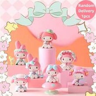 1 ชิ้น Yoyo Shop My Melody Secret Forest Tea Party Blind Box, ฟิกเกอร์ 3D ลิขสิทธิ์แท้, งานฝีมือเรซิ