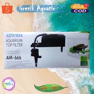 Armada AM 666 Aquarium Top Filter - Aquarium Filter 1 Set (Pump + Hose + Box) Armada Brand
