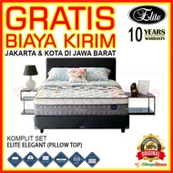 [Bed Set] Elite Elegant 120x200 Kasur Spring Bed Set Clover - Khusus Area Jabodetabek