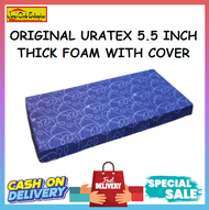 ORIGINAL URATEX 5.5 INCH THICK FOAM WITH COVER/ URATEX MATTRESS/ FOAM WITH COVER