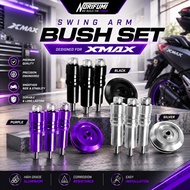 NORIFUMI Yamaha XMAX 250 XMAX300 Swing Arm Bush Set CNC Aluminium Swingarm Bush Kit