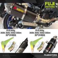 Zontes 368G 368D 368E Exhaust Slipon Muffler Exhaust Scooter 368G Exhaust Bracket 368G Exhaust